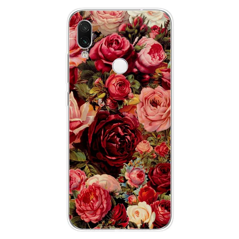 6 3 ''для Xiaomi Redmi Note 7 Чехол стеклянный задний Жесткий для Note7 Мягкий Бампер