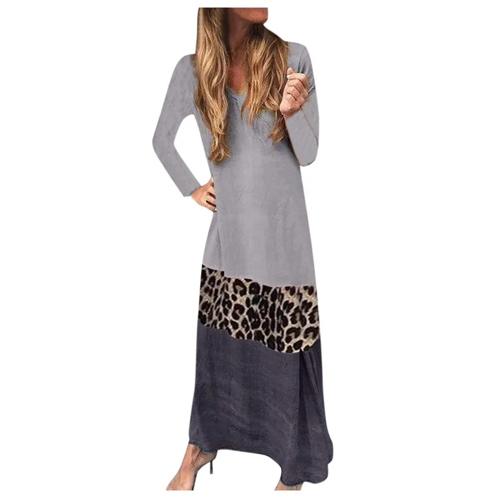 Платье рубашка женское с леопардовым принтом модный Повседневный Сарафан