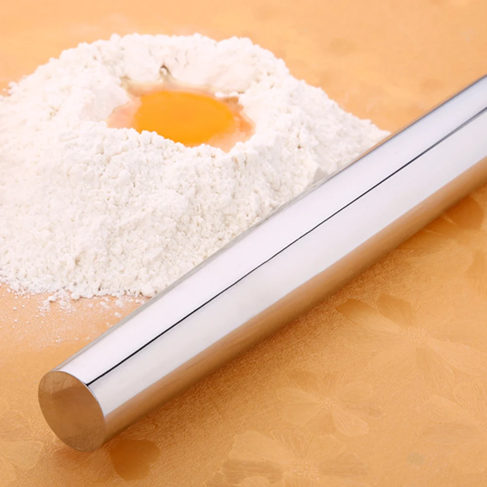 

304 stainless steel Christmas rolling stick baking tool pressing stick rolling stick rolling dumpling skin rolling stick