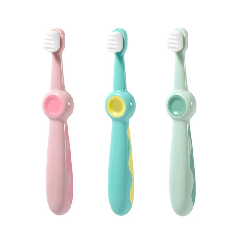 

Y3NF Cute Candy Colors Baby Kids Toothbrush Soft Fine Bristles Teeth Brush Children Oral Care Cleaning Health