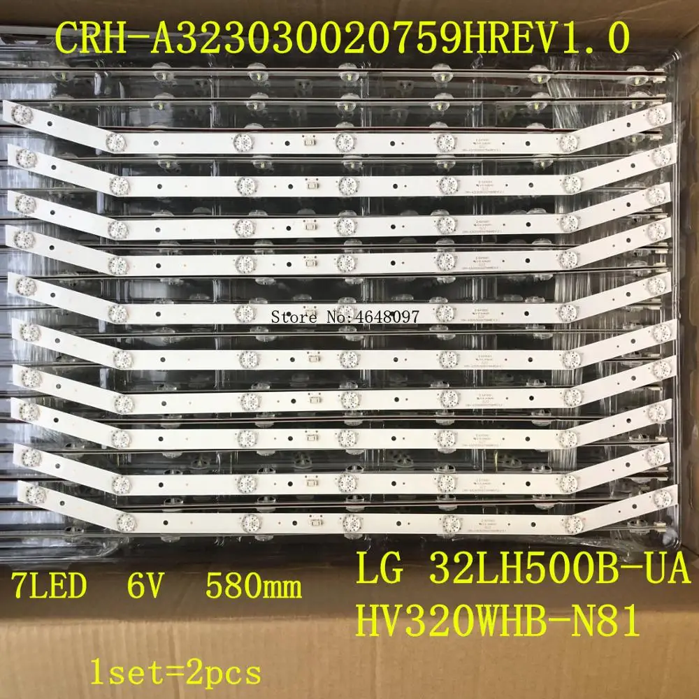 

7 bar LED backlight lamp CRH-A323030020759HREV1.0 for LG 32LH500B-UA HV320WHB-N81 Vizio E320-A0 NE-32F301CN16 GDL320HY