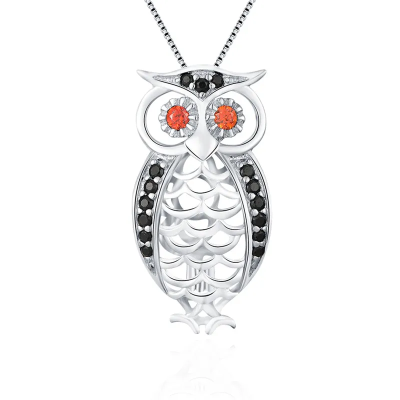 

CLUCI 3pcs 925 Sterling Silver Women Owl Shaped Pearl Locket Pendant for Necklace Jewelry Cubic Zircon Cage Pendant SC209SB
