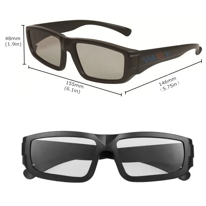 VSKEY 3 шт. поляризованные Пассивные 3D очки для кинотеатров RealD киносистема