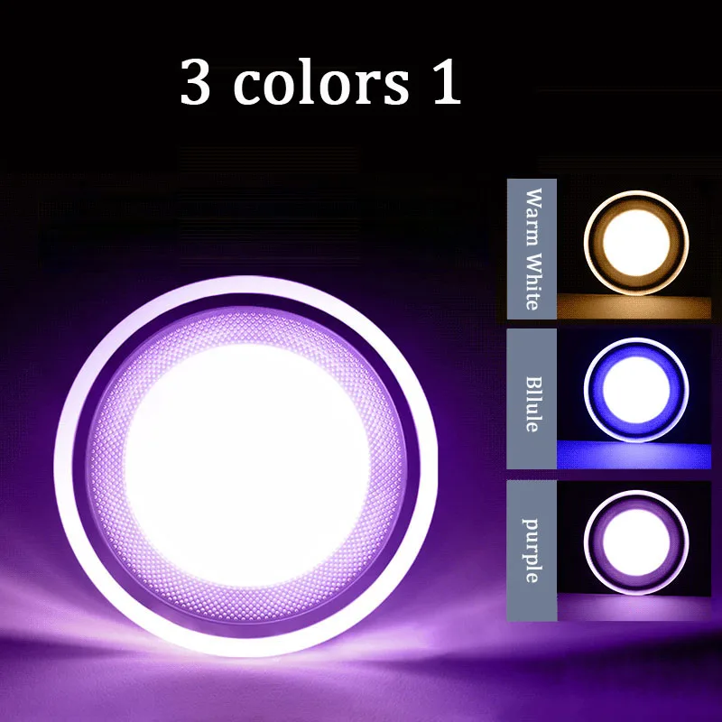 Светодиодный точечный светильник круглая панельная лампа потолочные утопленные