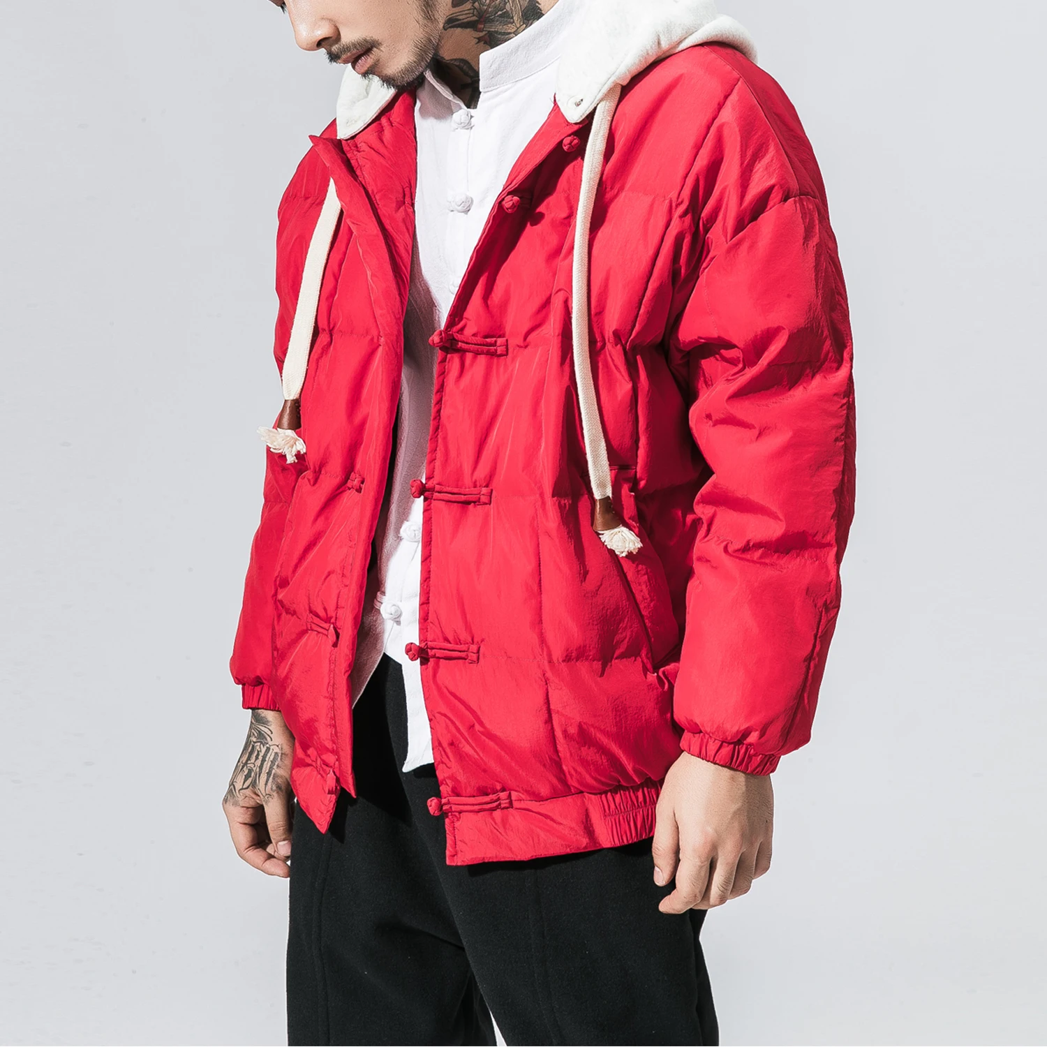 NEW 2021 Winter Large Size Cotton-Padded Casual Thickening Korean Warm Loose Baseball Clothing Chinese Style Men Mens Clothing