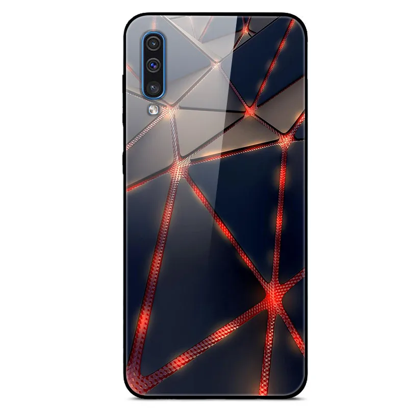 Для samsung Galaxy A50 чехол, стеклянная жесткая задняя крышка для samsung A30S A50S A10 A20 A30 A40 A70 чехол для телефона s бампер A 50 50S 30S