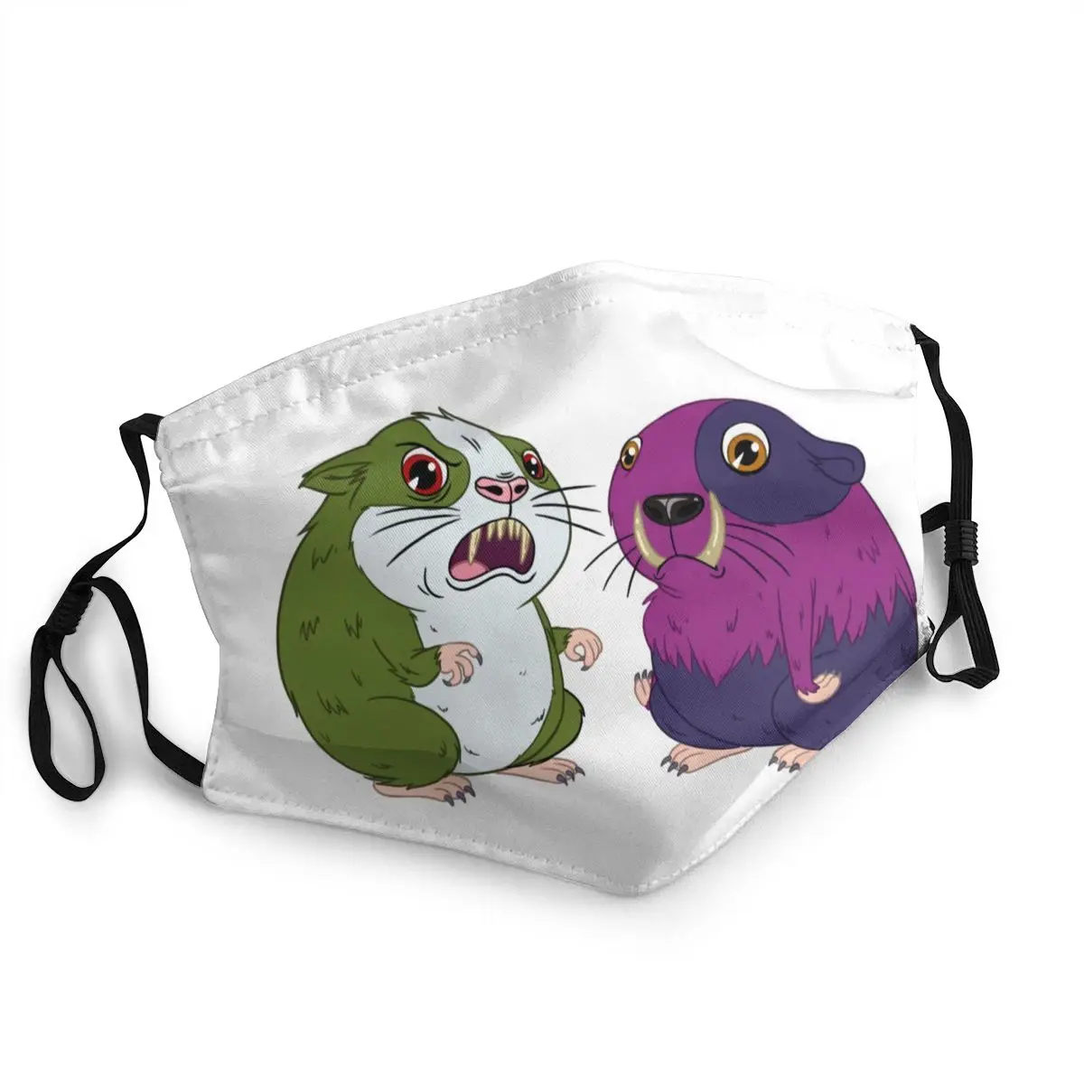 

Многоразовая маска для морских свинок с забавным мультяшным рисунком, Пылезащитная маска для защиты животных от смога, респиратор, маска дл...
