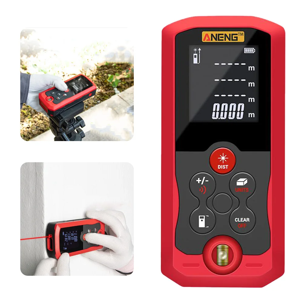 

Infrared Distance Meters 70m Portable Handle Digital Range Finder Measure Tools Laser Tape Build Measure Electronic Ruler