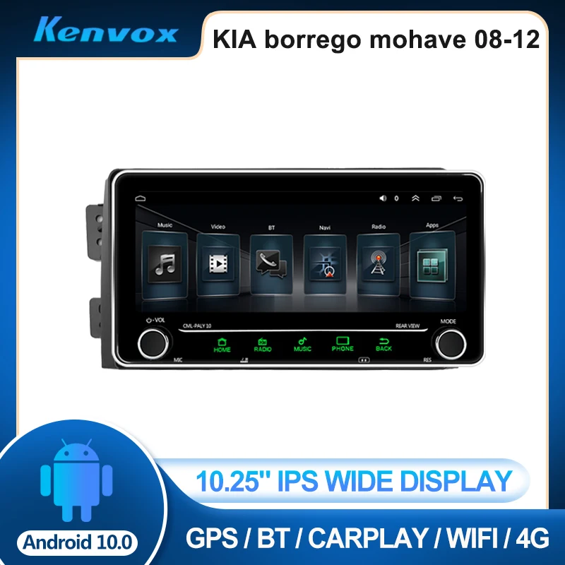 

Автомагнитола 2 din, 10,25 дюйма, IPS, Android, для KIA borrego mohas 2008-2012, мультимедиа, GPS-навигация, Авторадио, стерео, видео, dsp