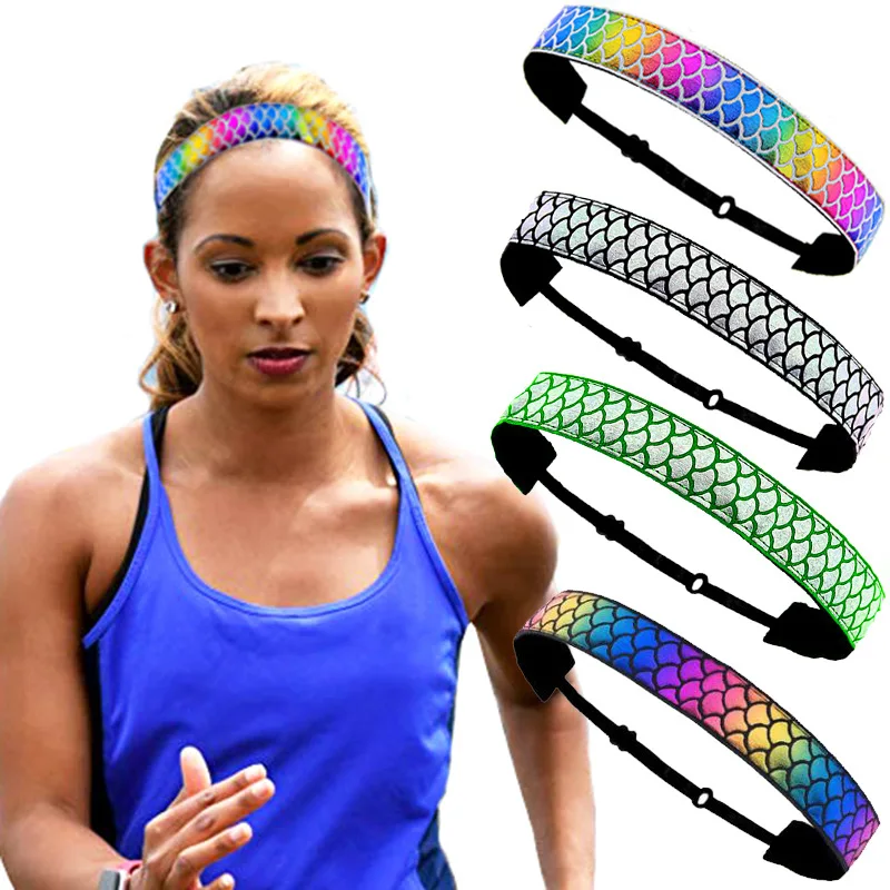 

Anti Skid Headband For Running Fashion Solid Hair Band Ladies Yoga Sports Elastic Headband Women Hair Accessories