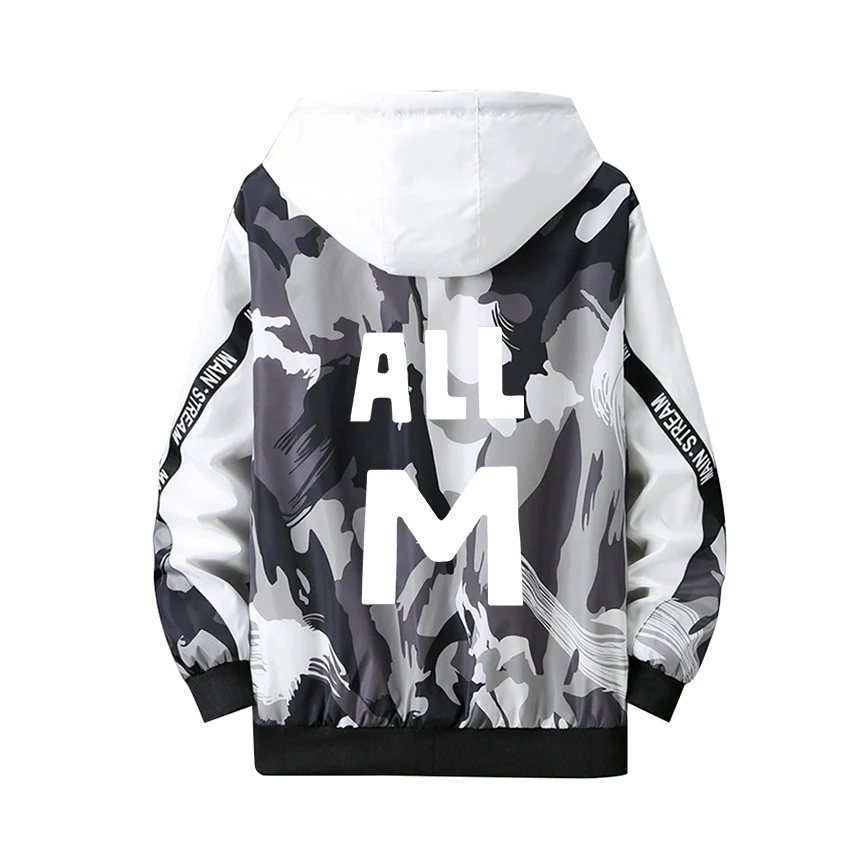 

Cosplay Hoodie My Hero Academia Role Bakugou Katsuki One For All Luminous Print Zipper Camouflage Splicing Coat Thick Jacket