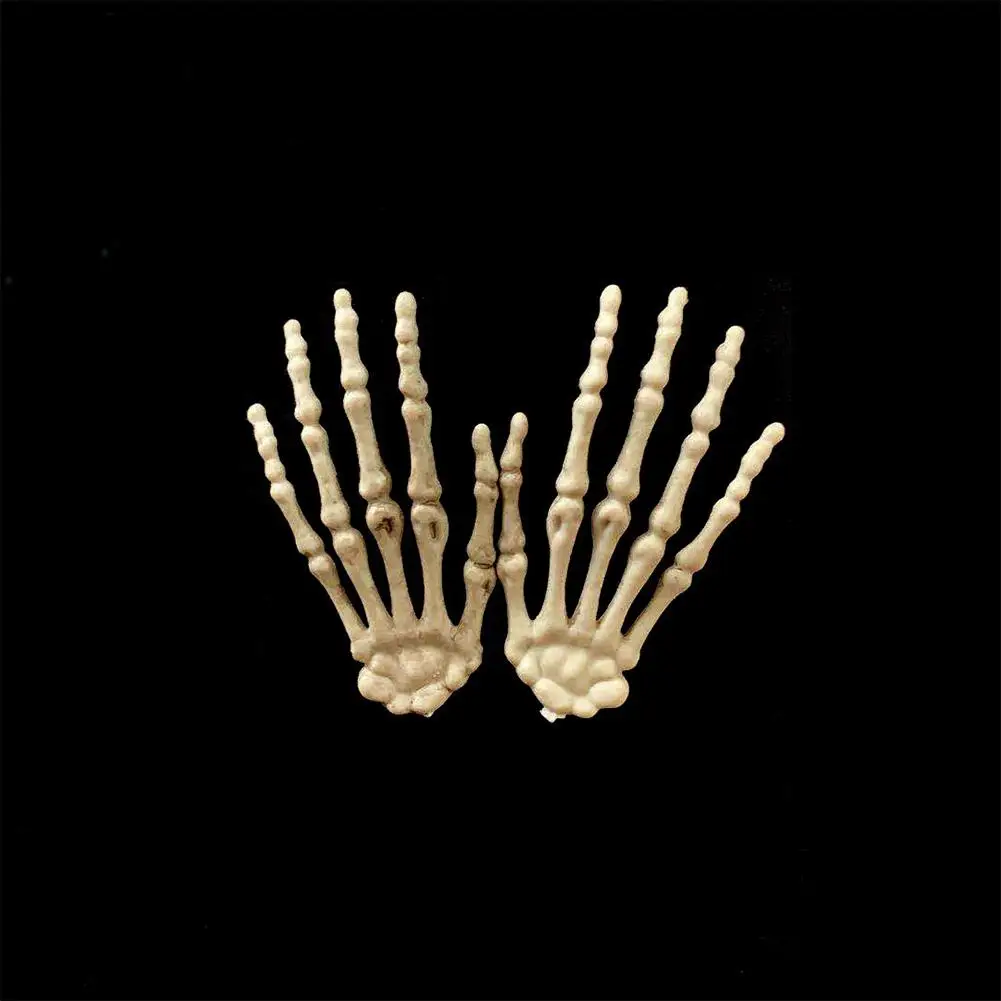 1 пара украшения для Хэллоуина реалистичные скелеты руки пластиковые