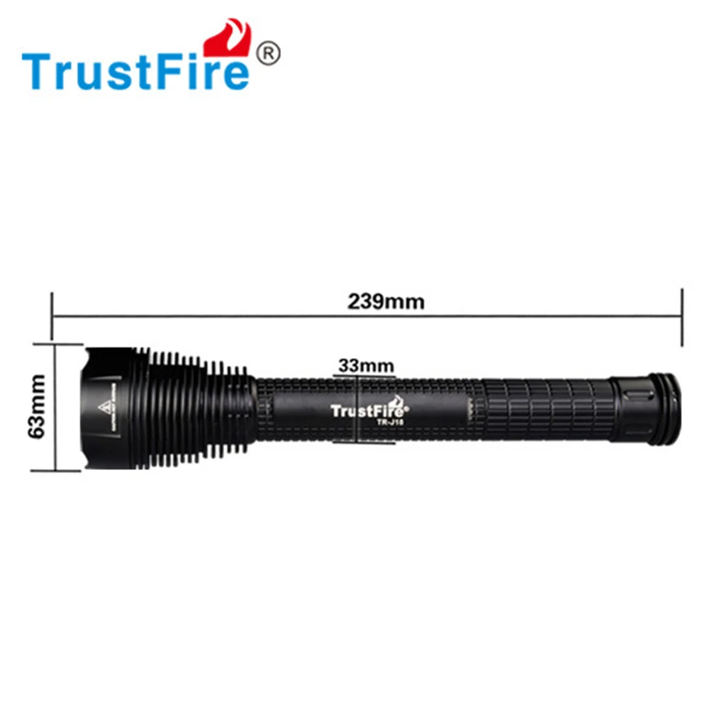 

TrustFire J18 LED Flashlight Aluminum Alloy LED Light Outdoor Camping Hunting 8000LM Electric Torch Lamp Tactical Flashlight