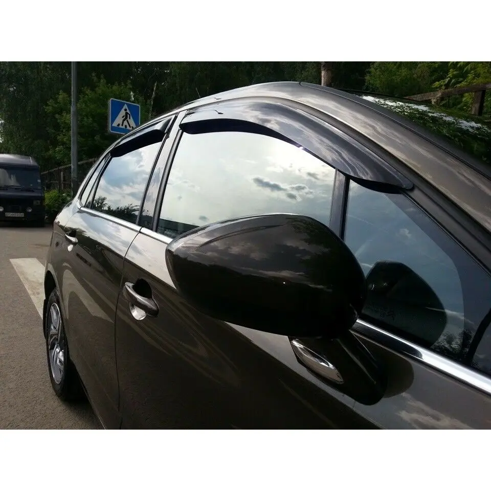 Ветровики для ситроен с4 c4 сетроен дефлекторы окон дождевики на окна козырьки