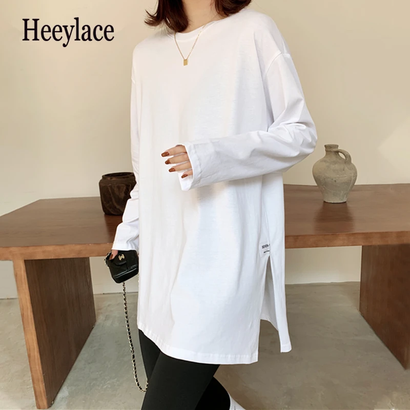 

Женская футболка с длинным рукавом, длинным рукавом и круглым вырезом