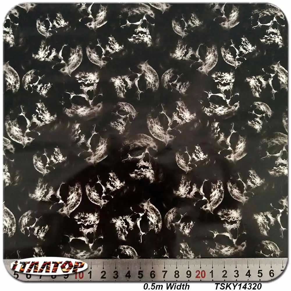 

iTAATOP Skull Film Hydro Dipping TSKY14320 0.5M * 2/10/20M Hydro Dipping Film