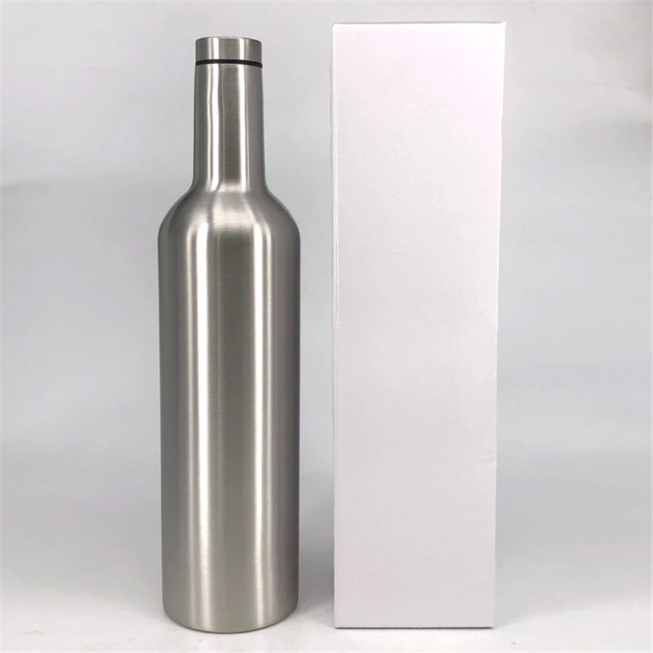 Винная бутылка 100 шт./лот 17 унций 25 фляжка для воды стеклянная кружка из