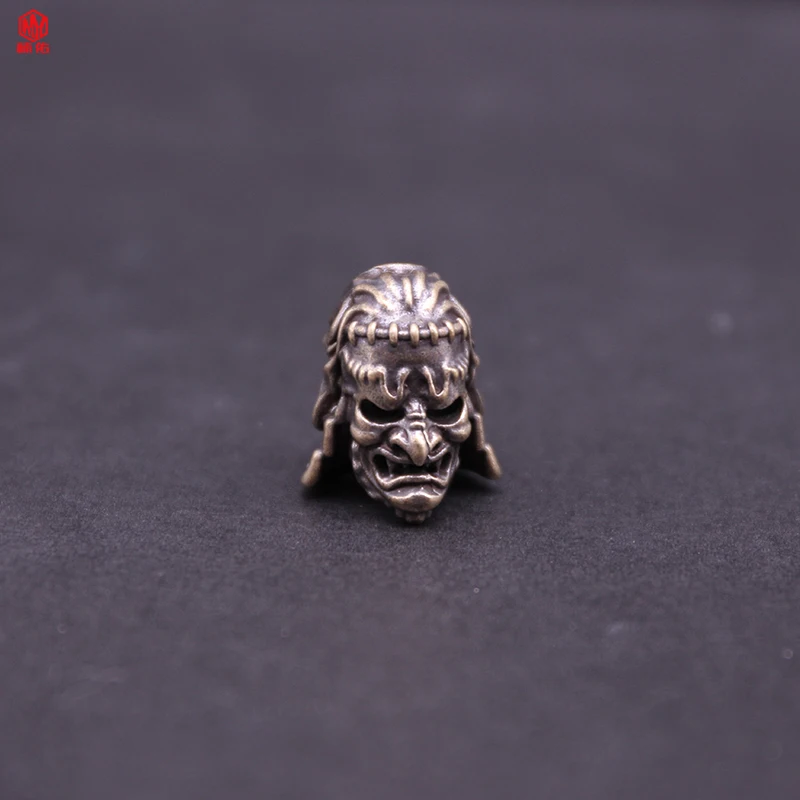 

1PC Flame Warrior Retro Brass Copper EDC Paracord Beads Lanyard Pendants Knife Beads Umbrella Rope Cord Necklace Bracelet Beads