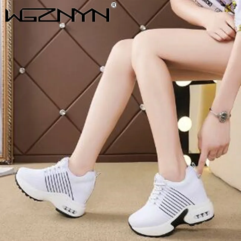 

Women Sneakers Woman Casual Sport Shoe Breathable Air Cushion Shoes Black Off White Mesh Sport Shoes Platform Sneakers Women