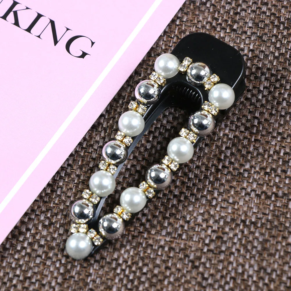 

Ins Fashion 1set Women Girls Elegant Pearls Hair Clips Sweet Headwear Hair Ornament Hairpins Barrettes Headband Hair Accessories
