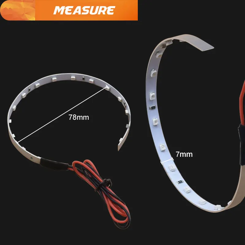 LED Light Strip Devil eyes 360 Degree Ring Day running light fog car 3.0 inch Projector lens Headlight Retrofit | Автомобили и
