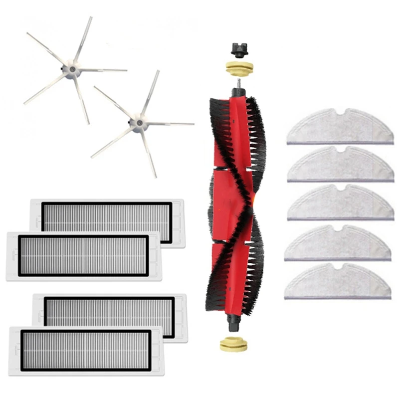 

Аксессуары для пылесосов XiaoMi Roborock S5 Max, S50, S51, S6 Pure, S5Max, насадка на швабру, HEPA фильтр, основная щетка, боковые щетки, детали