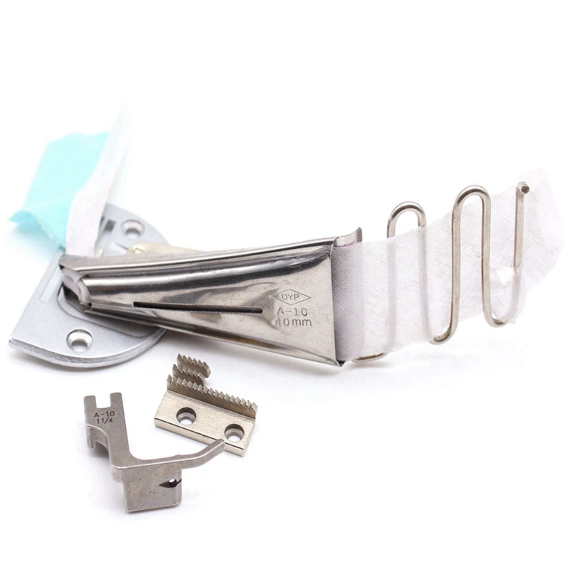 Оверлок папка A10 Скоба Кромка под прямым углом для швейной машины со строчкой