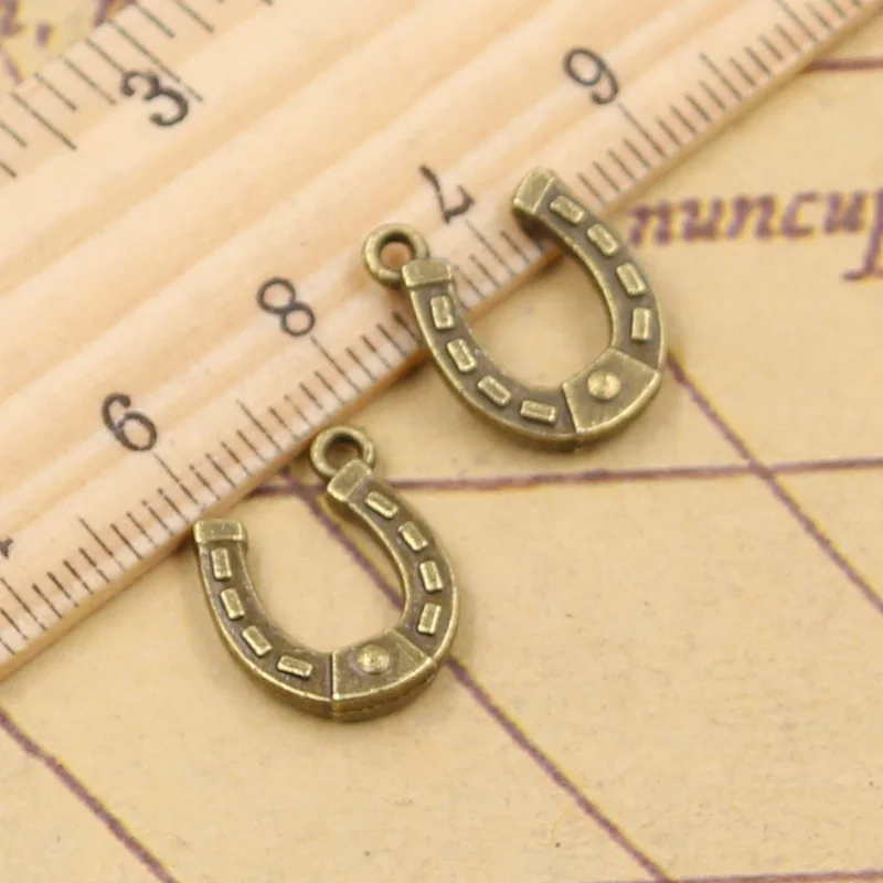 30 шт амулеты счастливые подковы Удачи талисман 15x12 мм тибетские бронзовые