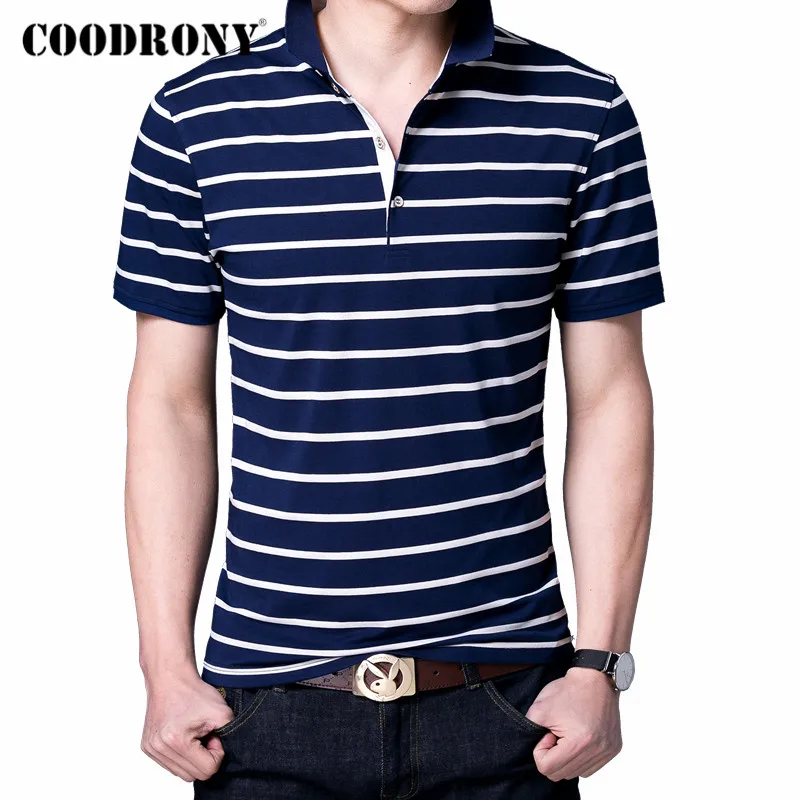 Мужская хлопковая футболка в полоску с коротким рукавом C5011S|Мужские футболки| |