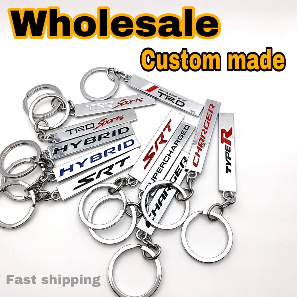 10 шт. брелок для ключей с логотипом автомобиля на заказ Honda Ford Jeep diy