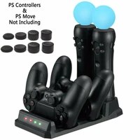 usb 5v dc 4 in 1 controller quick charger dock station stand for playstation ps4 psvr vr move us