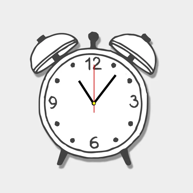 Мультяшные бесшумные настенные часы большие милые для детской комнаты