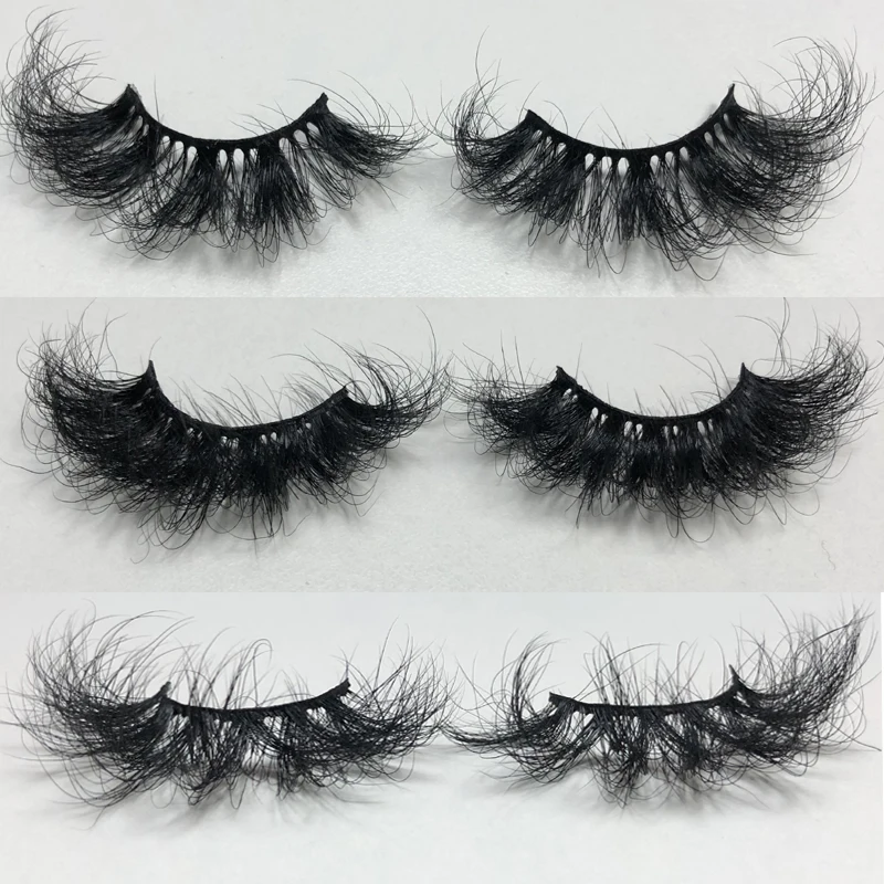 Пушистые ресницы Buzzme 25 мм 3d норковый мех очень длинные густые натуральные