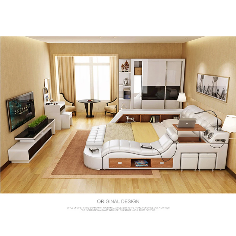 Хит продаж современный дизайн идеальная умная кровать мебель для спальни