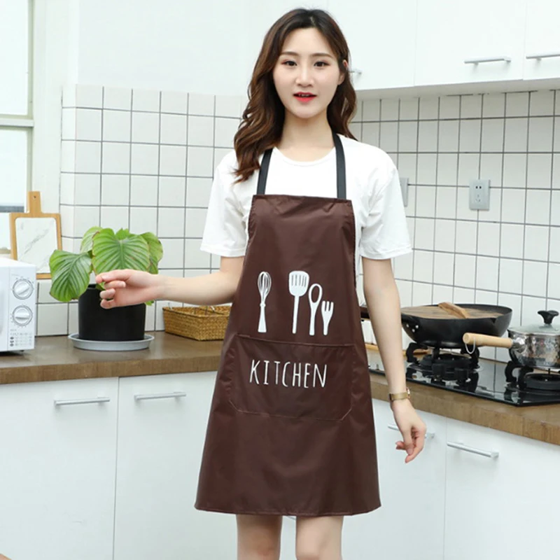 1 шт. полосатый водонепроницаемый тканевый фартук для женщин взрослых нагрудники