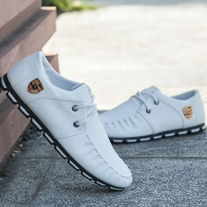 Фирменная Новинка Модные мужские лоферы Мужская повседневная кожаная обувь