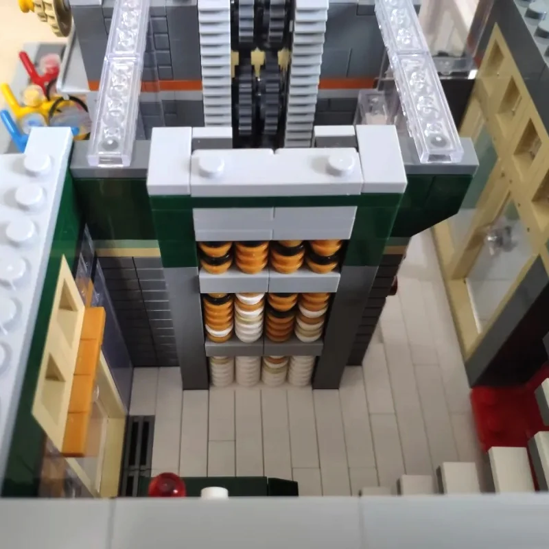 

City Street View Series MOC Creator Bike Point High Difficulty Jigsaw Assembling Model Building Blocks Brick Toys Kids Gift Set