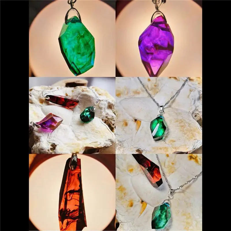 

Crystal Stone Gem Silicone Molds Earrings Necklace Pendant 1pcs Epoxy Resin Mould For Diy Jewelry