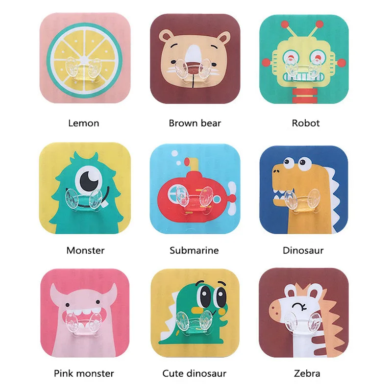 5 шт. крюк с Пробивной вилкой мультипликационное животное Настенное подвесное