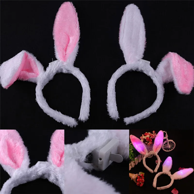 Светильник лый мигающий светодиодный плюшевый пушистый телефон ободок хвост