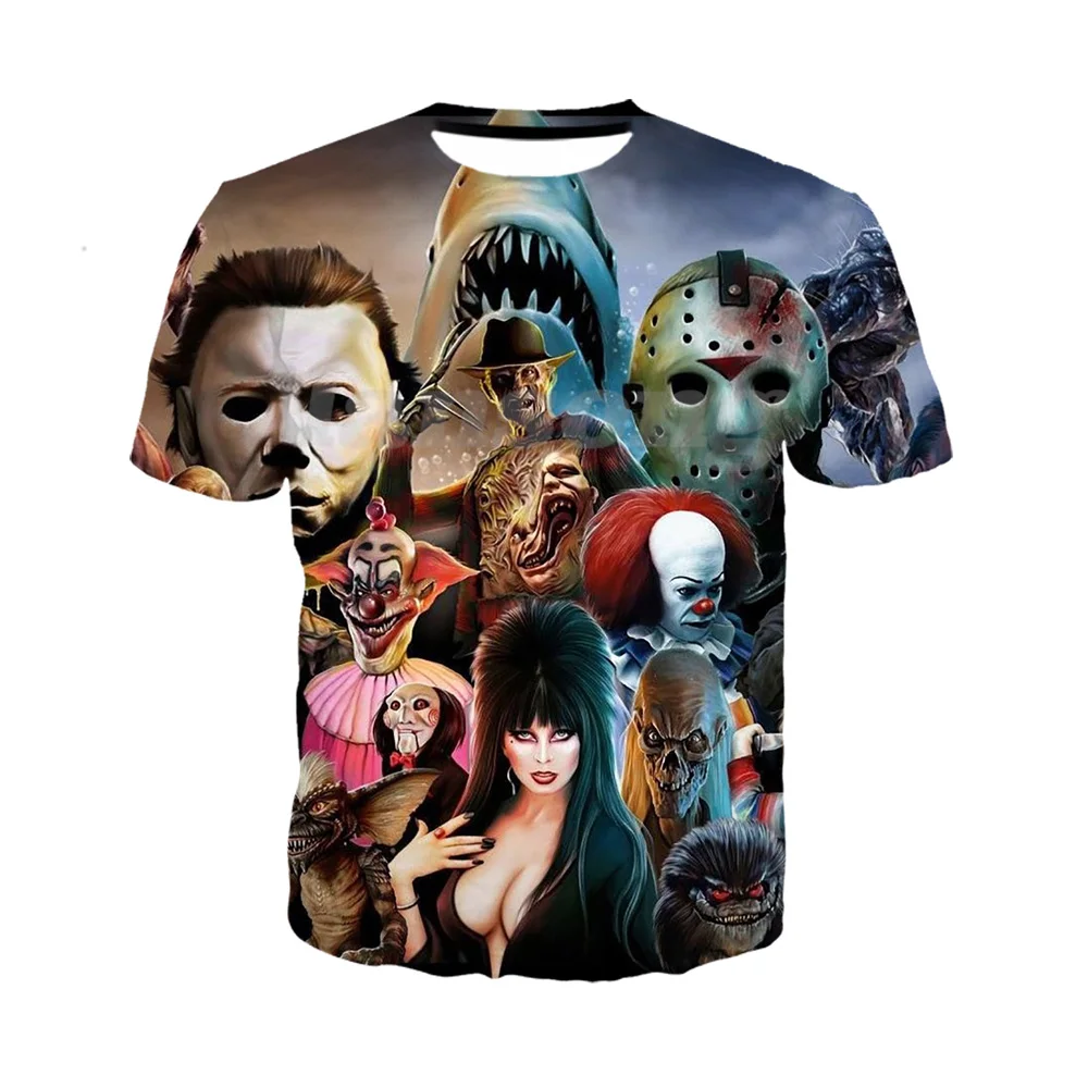 Футболка с 3d принтом монстров из фильма ужасов/толстовка/худи/брюки модная