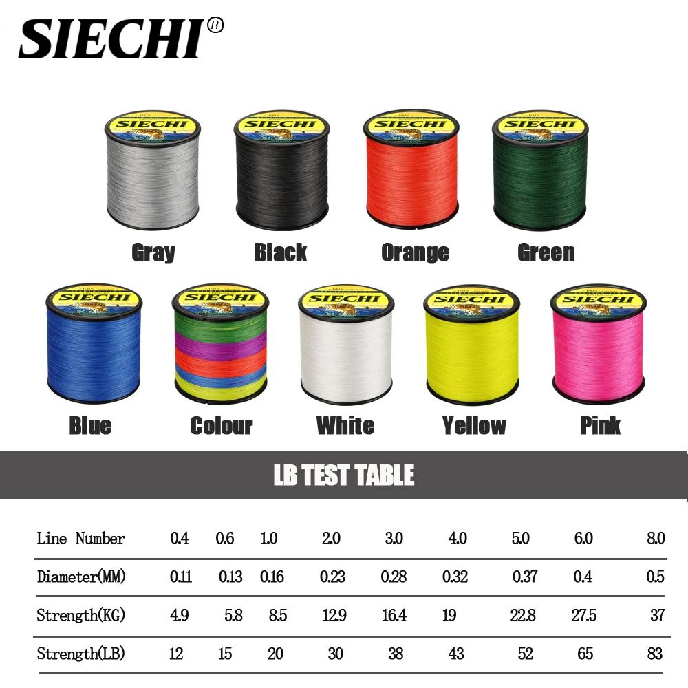 SIECHI 4 Strands 500M Multifilament Fishing Line Japan Material For Accessories Sea Fly | Спорт и развлечения