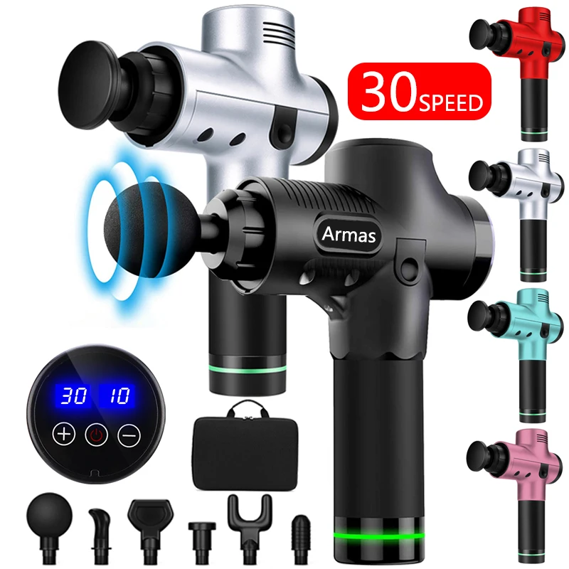 Высокочастотный Электрический пистолет для массажа мышц массажер глубокой