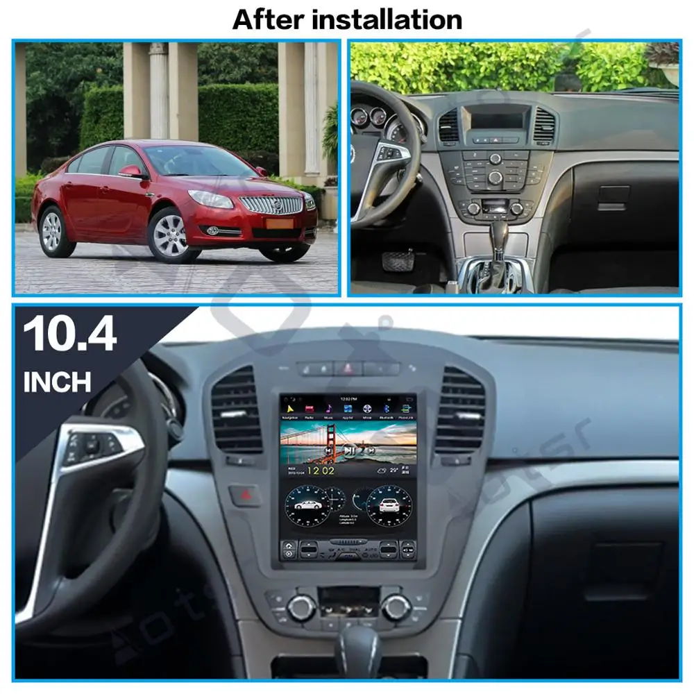 Автомобильный GPS навигатор Tesla в стиле 4 Гб ОЗУ px6Car для Buick Regal 2008 2013 радио