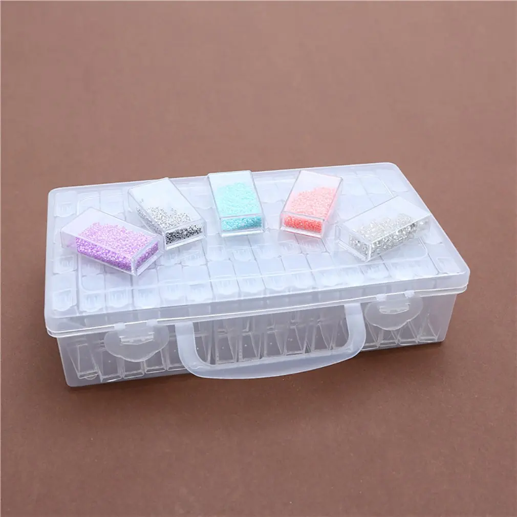

64 Grids Diamond Painting Box Tools Beads Container Resin Daimant Embroidery Stone Storage Accessory Mosaic Convenience Box