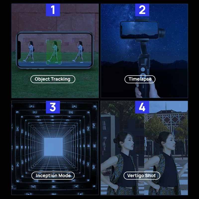 В наличии MOZA MINI S 3 осевой Складной Карманный ручной шарнирный стабилизатор для