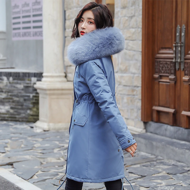 Женская зимняя куртка с капюшоном теплая флисовая утепленная высокого качества