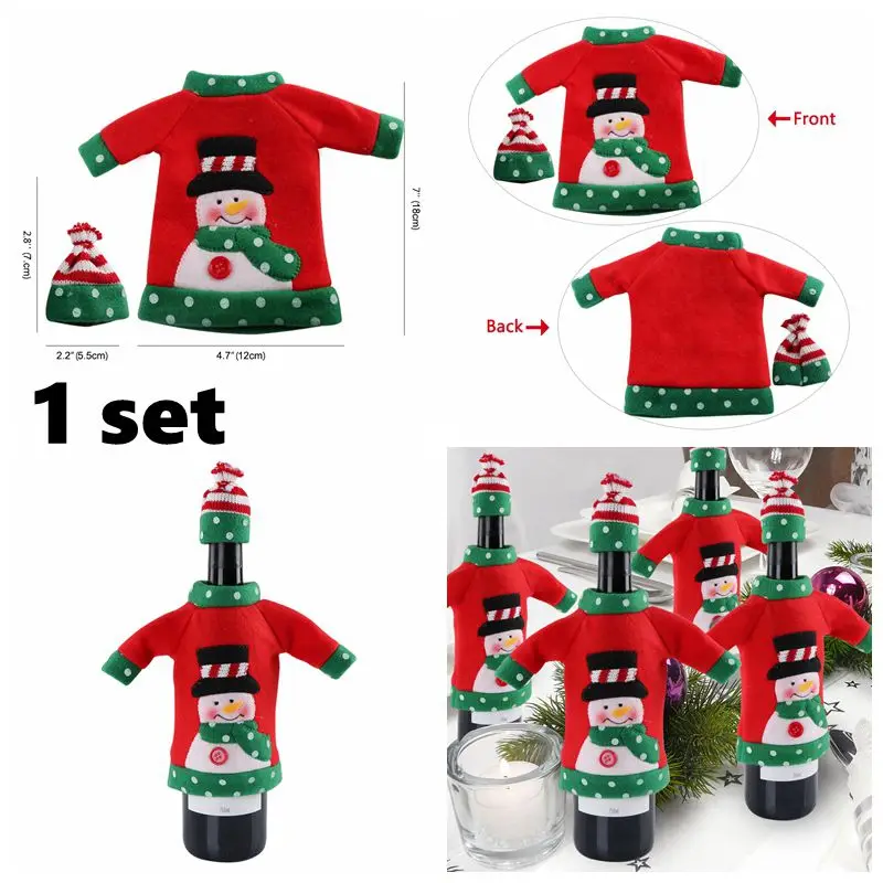 1 set OurWarm 5 шт. деревянные поделки, украшения для рождественской елки, Санта-Клаус, снеговик, лось, подвеска, украшение для рождественской вечеринки, год - Цвет: 1 set