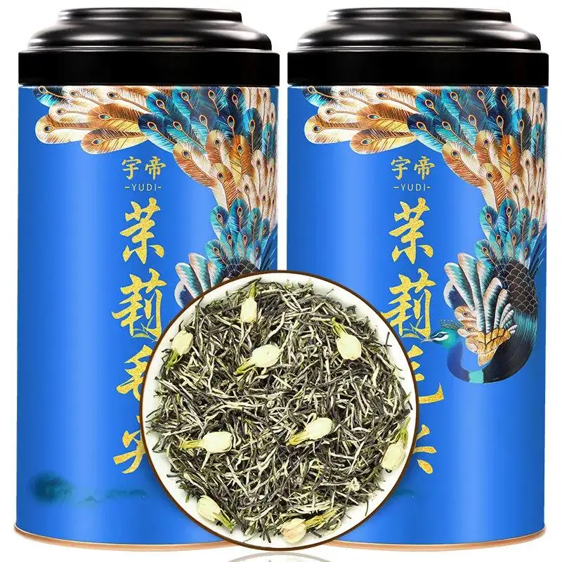 

Flower Jasmine Tea Strong Fragrance Small White Ho Spring Tea Green Tea Leaves Loose Canned Gift Box