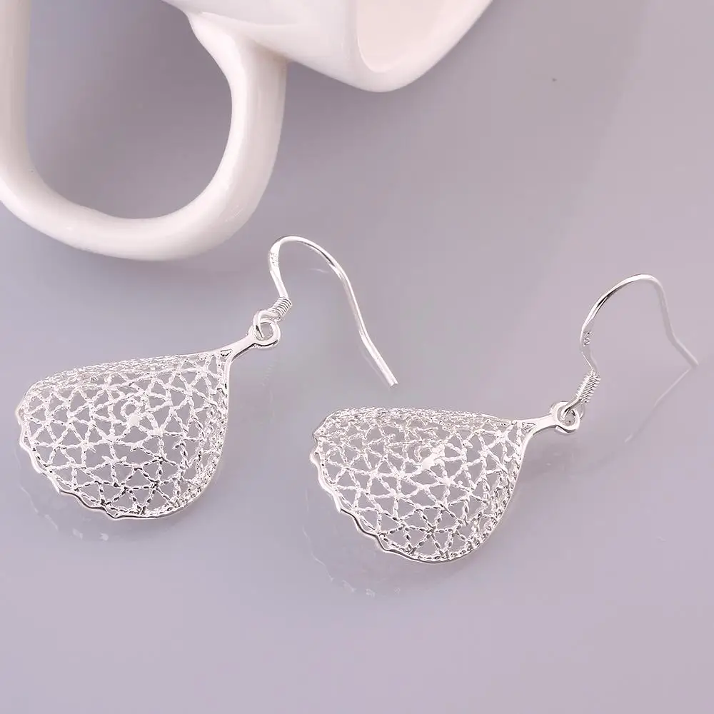 

Korean Fashion Piercing Silver 925 Hoop Stud Dangle Hanging Earrings For Women Teens 2021 Trend Jewelry Ear Cuffs E548